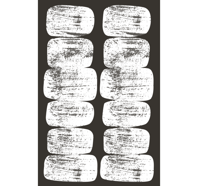 Contemporary wallpaper with mid-century geometric design - TenStickers