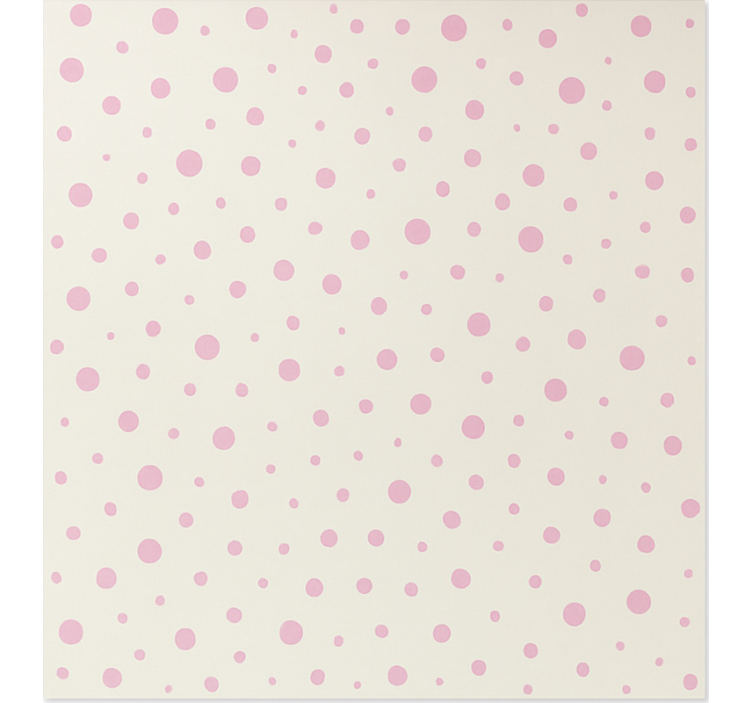 Wallpaper teenage bedroom in pink elegant dots - TenStickers