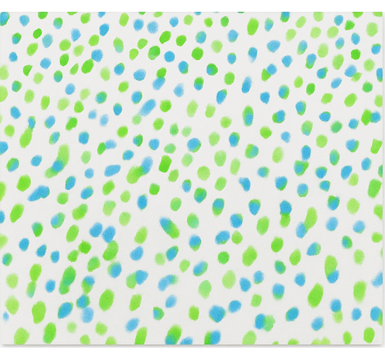 Wallpaper teenage bedroom blue and green dots - TenStickers