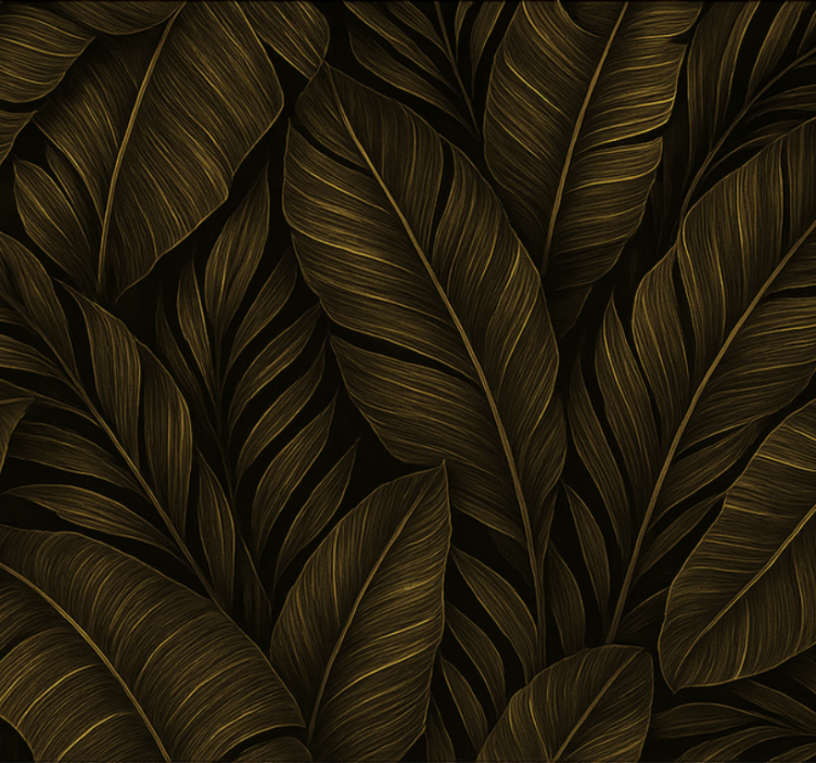 Living area wallpaper gold accent design - TenStickers