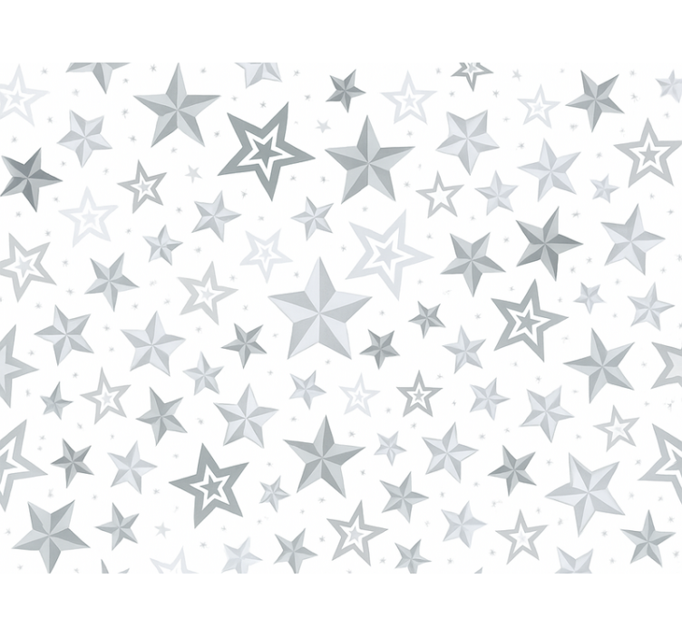 Wallpaper childrens room silver star design - TenStickers