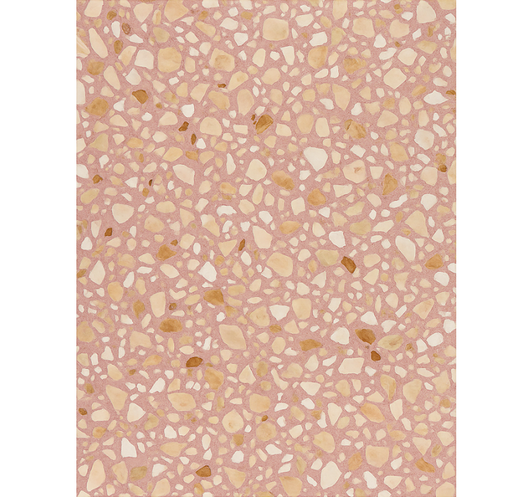 Stone effect wallpaper rose earth terrazzo - TenStickers