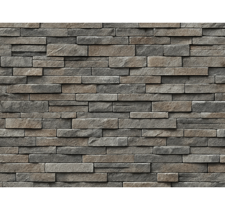 Stone effect wallpaper natural earth ledge stone - TenStickers