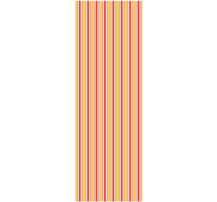 Wall paper in bedroom with warm toned stripes - TenStickers