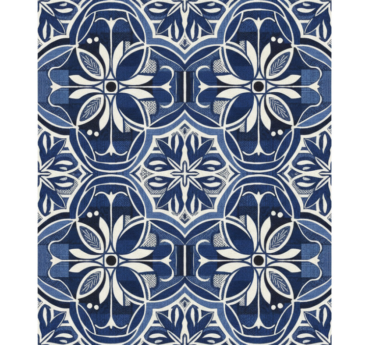 Navy blue wallpaper navy fabric design pattern - TenStickers