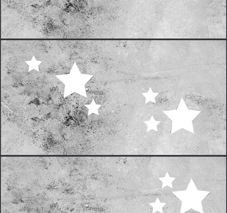 Celestial Concrete Dining Ambiance star wallpaper - TenStickers