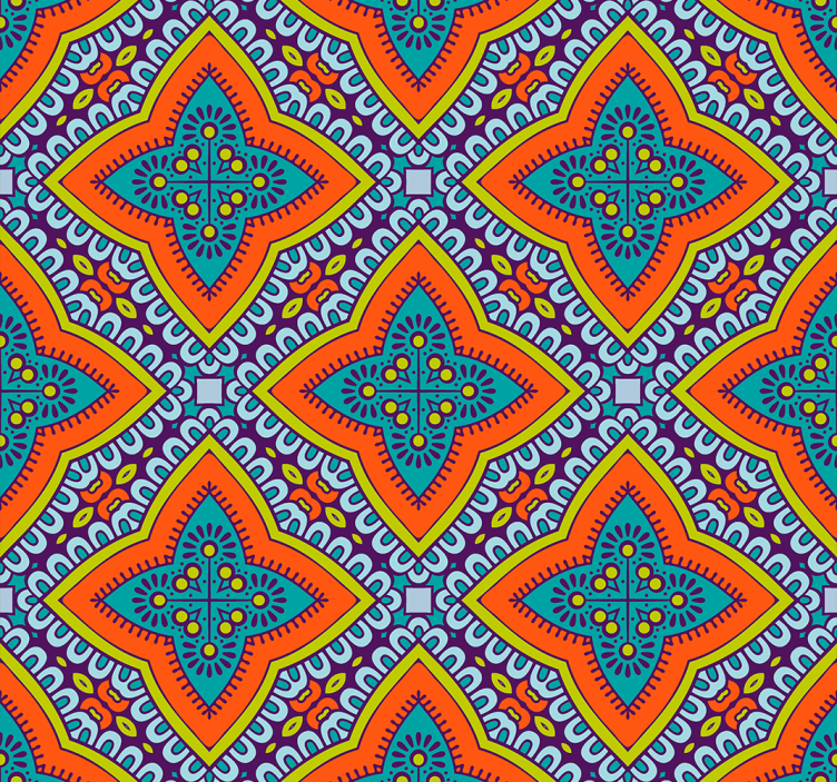 Geometric Pattern Decor wallpaper geometric - TenStickers