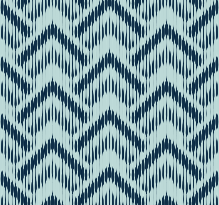 Ikat Chevron Pattern wallpaper geometric - TenStickers