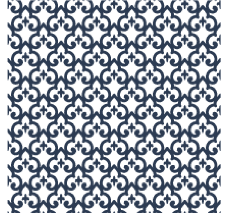 Black and white elegant motif living area wallpaper - TenStickers