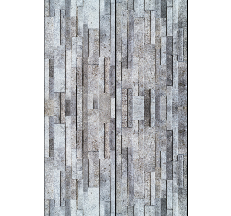 Geometric Stone Mosaic wallpaper stones - TenStickers