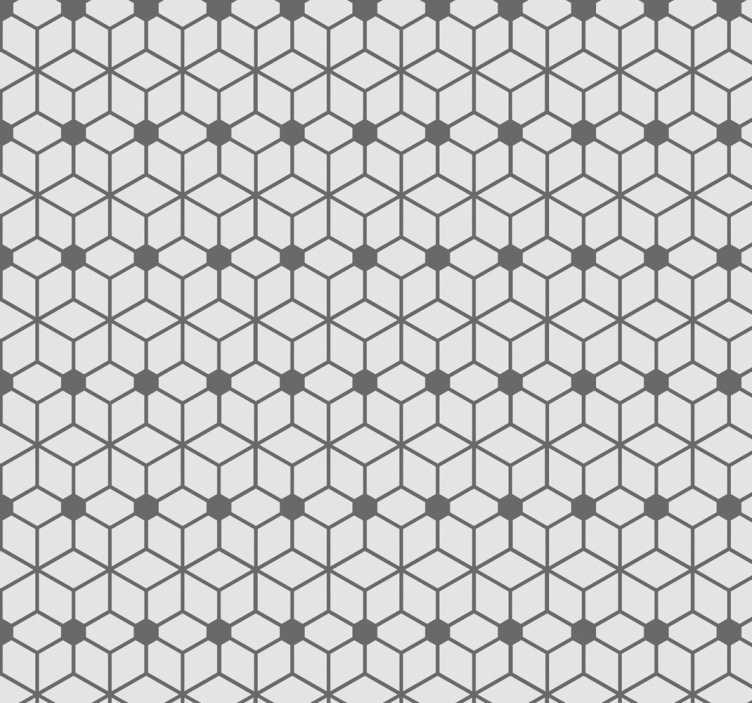 Gray mosaic bathroom wallpaper - TenStickers