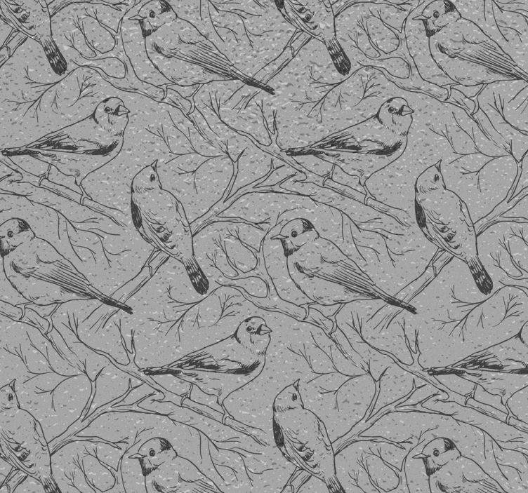 Stylized Heron Sketch animals wallpaper - TenStickers