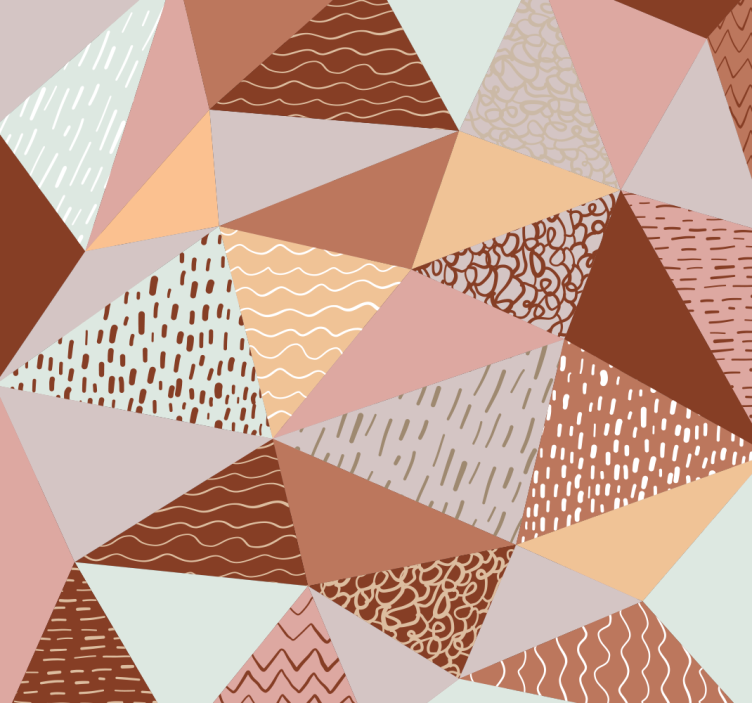Triangles - composition Triangle Wallpaper - TenStickers