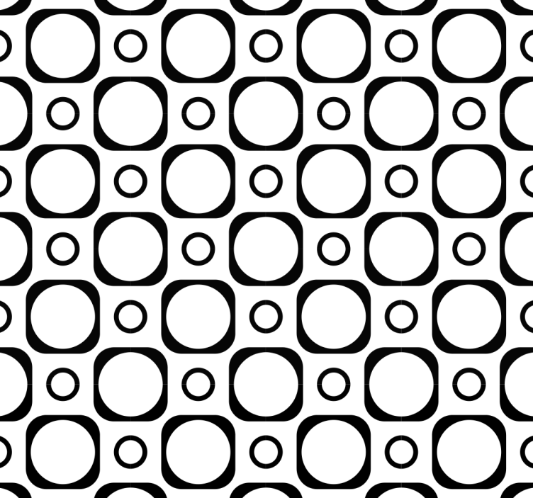 Circular Geometry wallpaper geometric - TenStickers