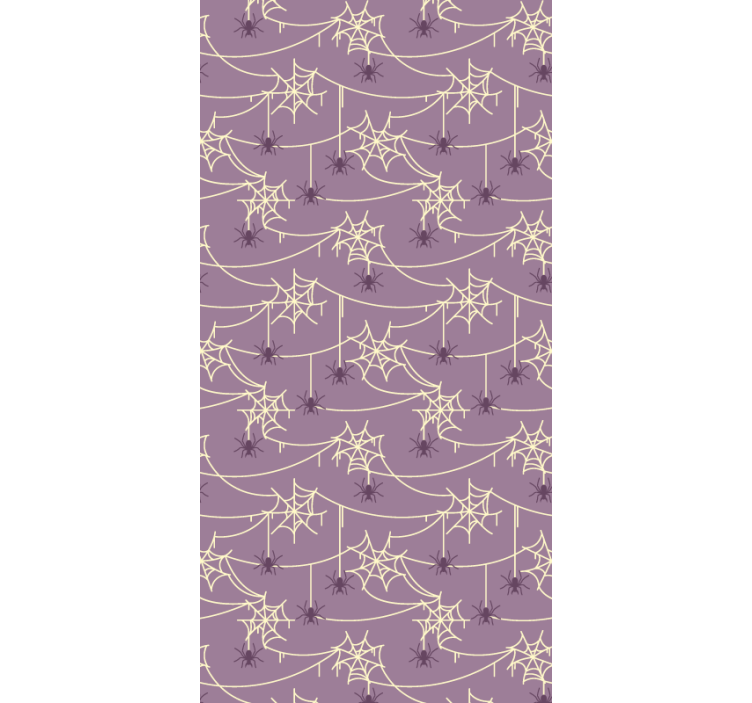 Spiderweb Motif cute halloween wallpaper - TenStickers