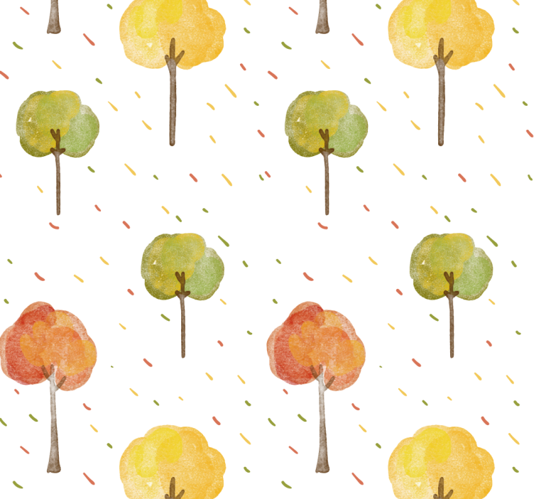 Autumnal trees nature Wallpaper - TenStickers