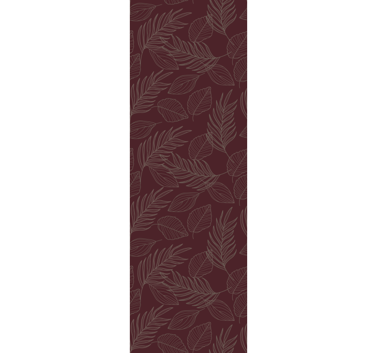 Botanical Leaf Design leaves wallpaper - TenStickers