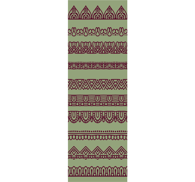 Henna lines Ornamental wallpaper - TenStickers