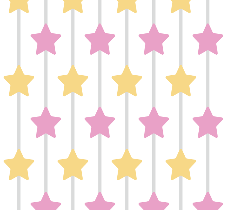 Infant Starry Slumber nursery room wallpaper - TenStickers
