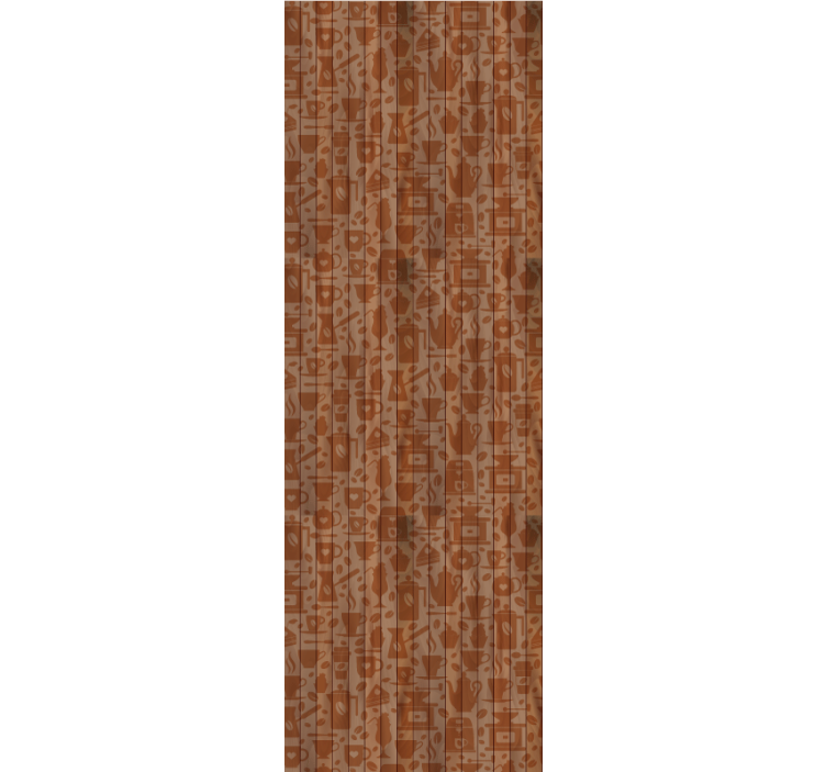 Coffee wooden pattern Kitchen Wallpaper - TenStickers