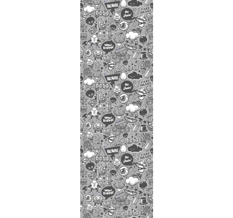 Eclectic Doodles art wallpaper - TenStickers