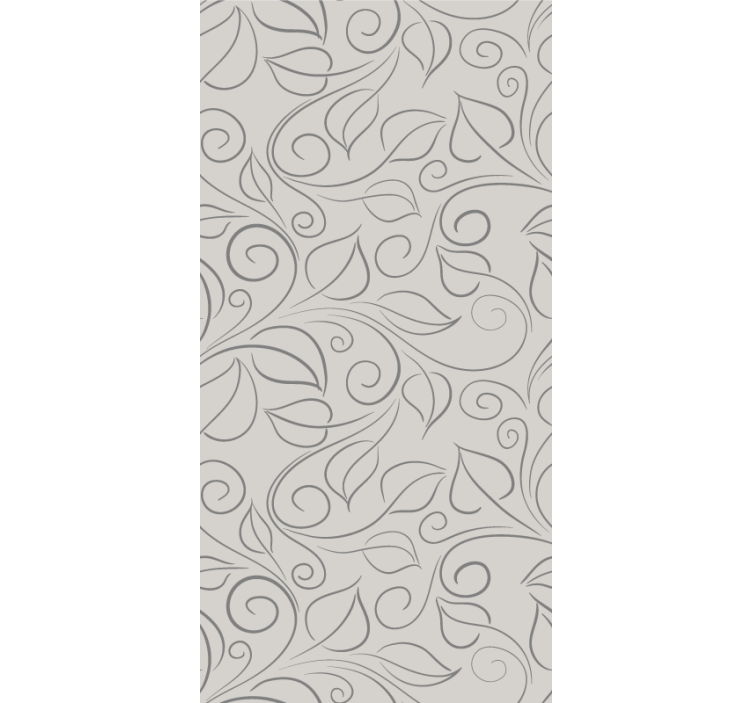 Ornamental Foliage leaves wallpaper - TenStickers