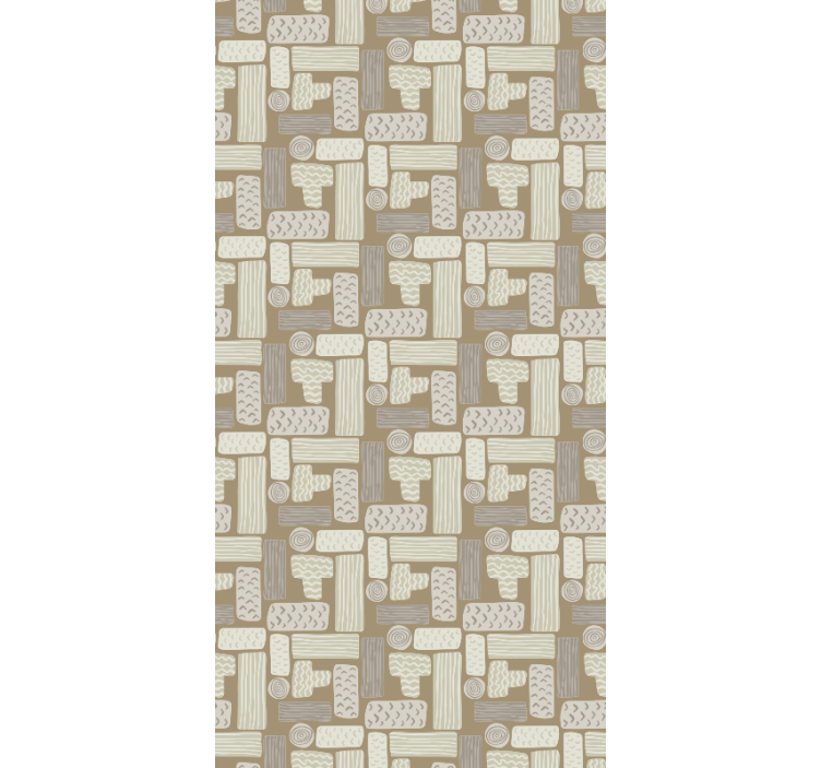 Geometric Marble marble effect wallpaper - TenStickers