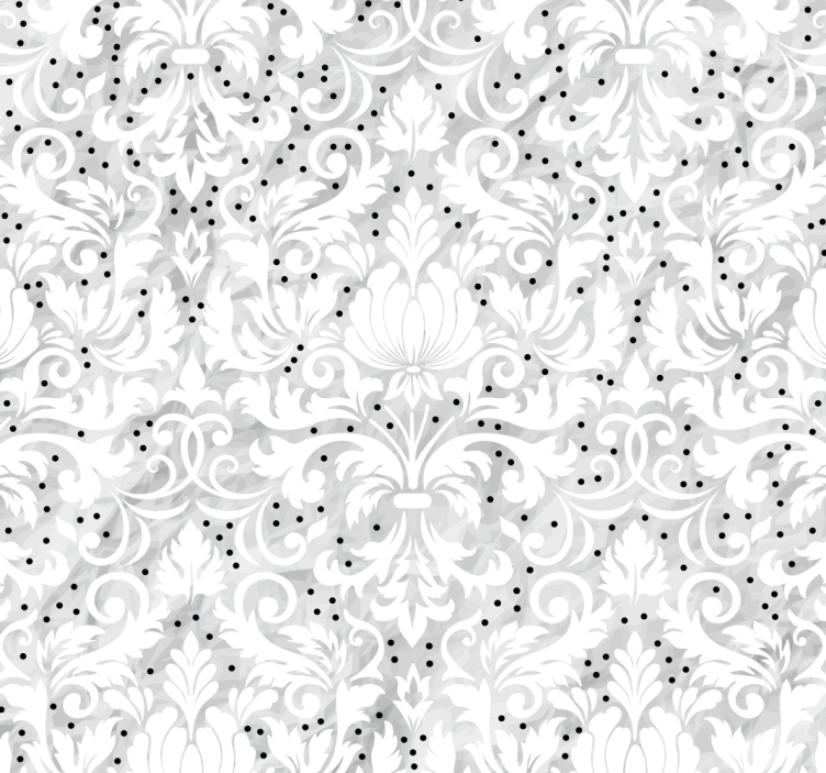 Floral Patterned Elegance Flowery Wallpaper - TenStickers