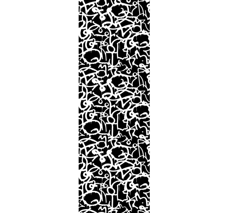 Alphabetic Chaos lettering wallpaper - TenStickers