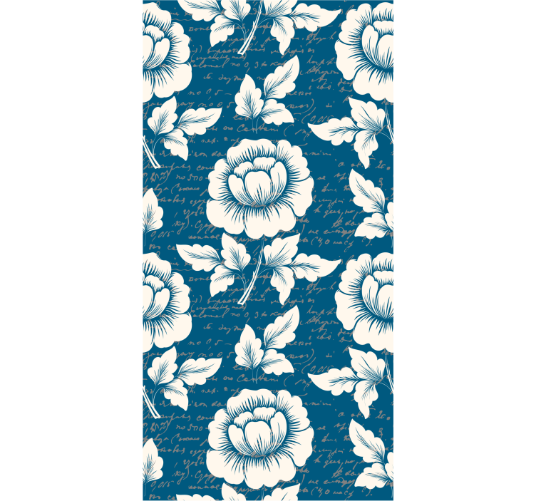 Elegant Floral Script floral wallpaper - TenStickers