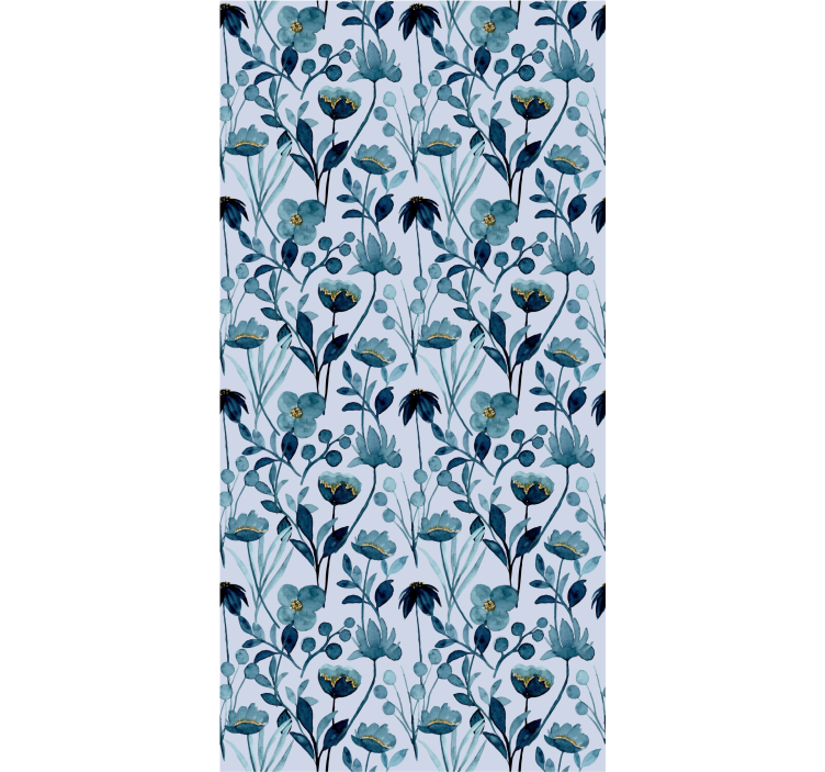 Floral Botanical Elegance flowers wallpaper - TenStickers