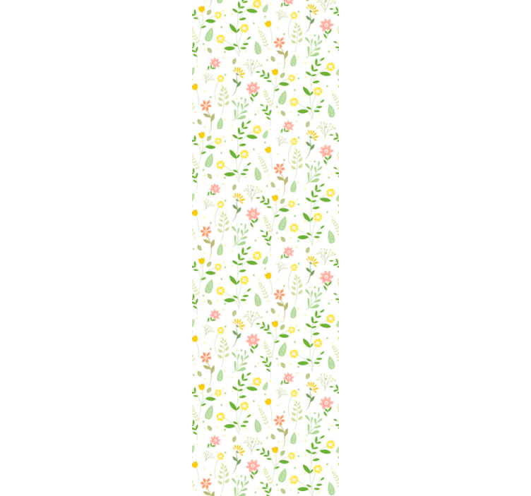 Multicolor design floral wallpaper - TenStickers
