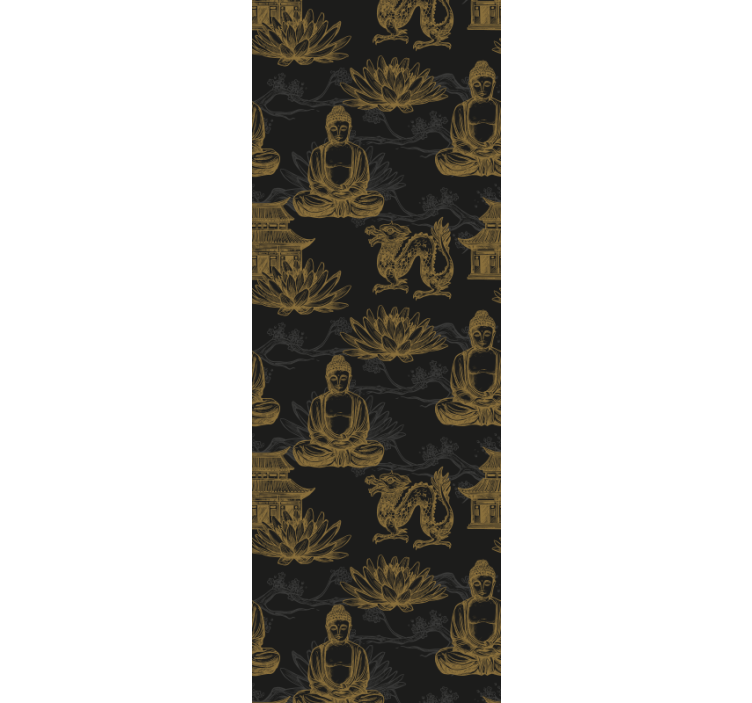 Buddhist Iconography master bedroom wallpaper - TenStickers