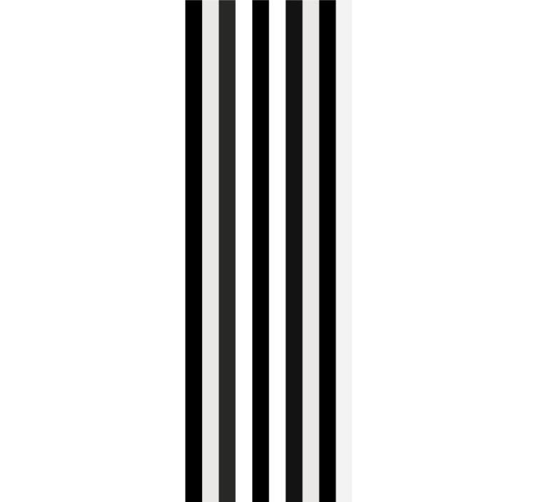 Striped Monochrome wallpaper horizontal stripes - TenStickers