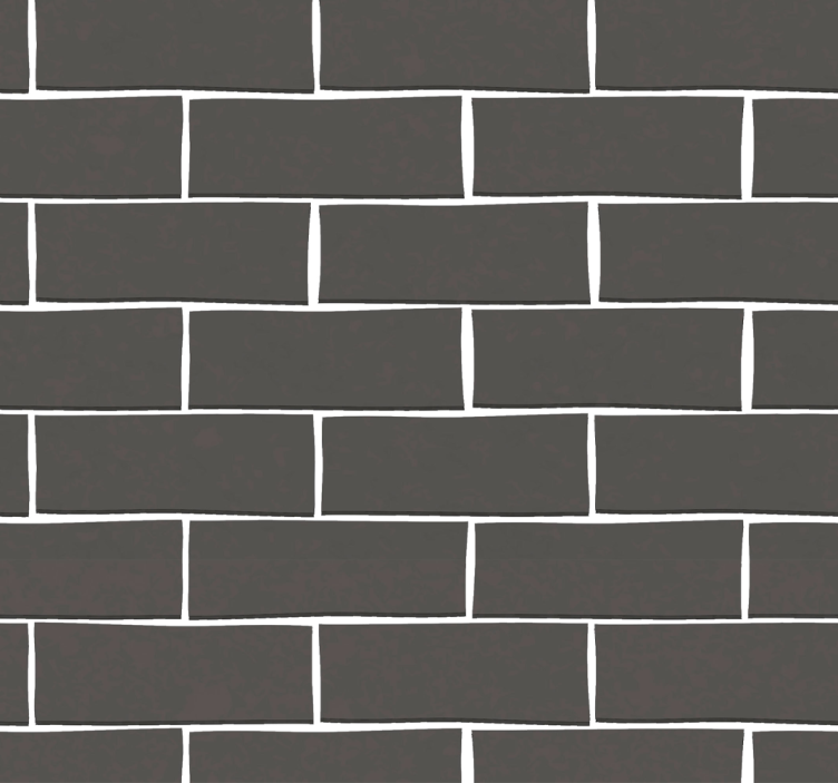 Black brick wallpaper - TenStickers