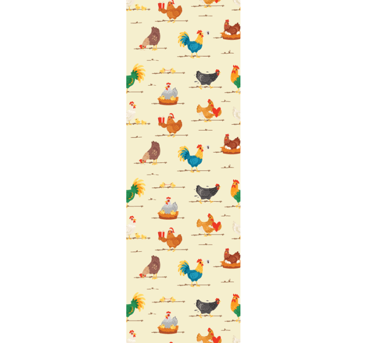 Chickens Galore animals wallpaper - TenStickers