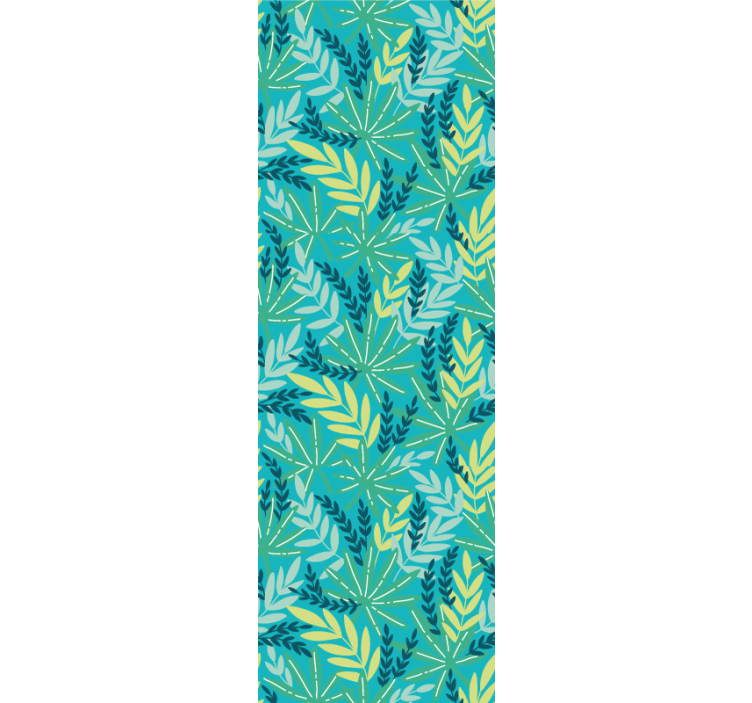 Green tropical pattern nature wallpaper - TenStickers