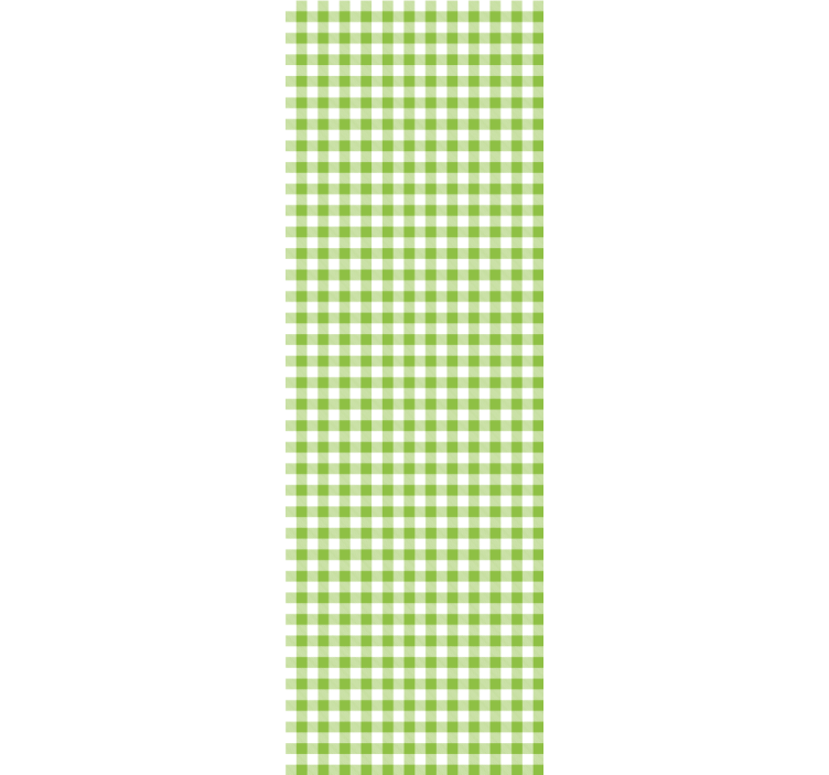 Gingham Check Pattern wallpaper for dining area - TenStickers