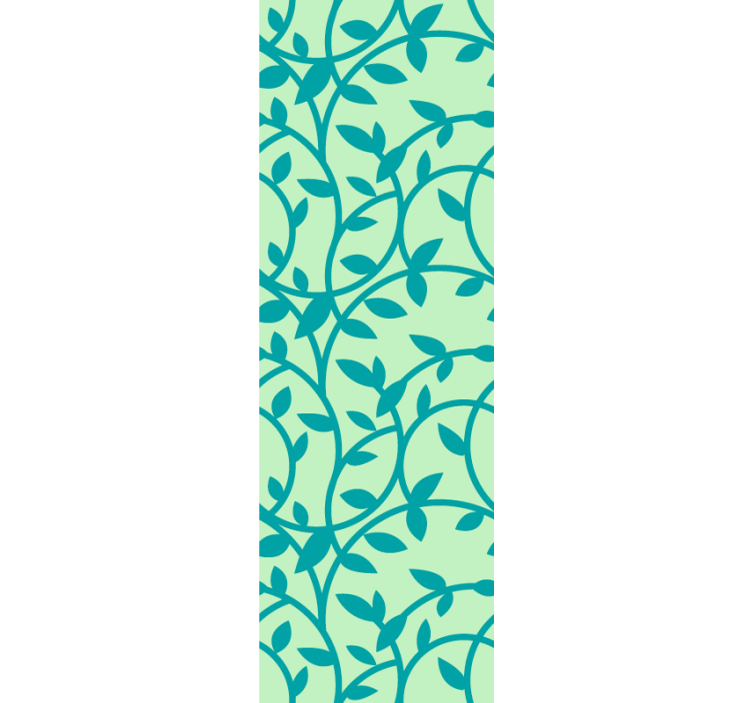 Leafy Pattern leaves wallpaper - TenStickers