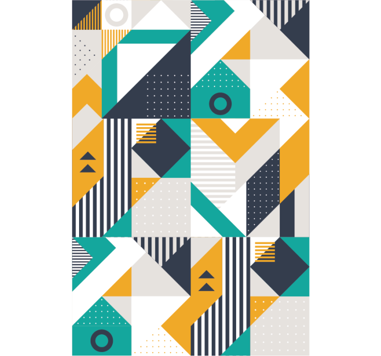 Geometric Ensemble wallpaper geometric - TenStickers