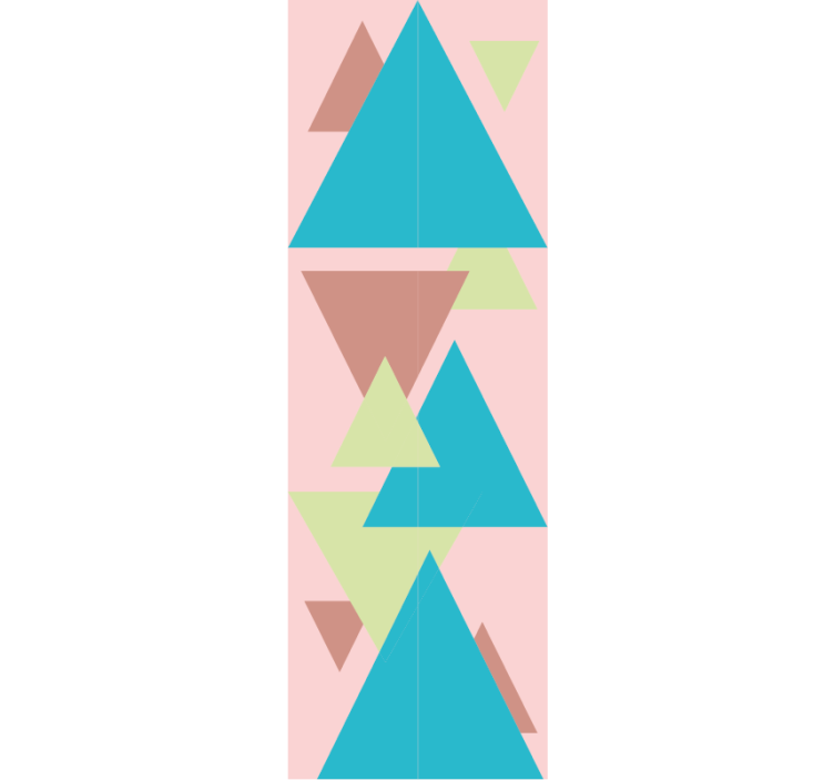 Geometric Shapes Mural wallpaper geometric - TenStickers