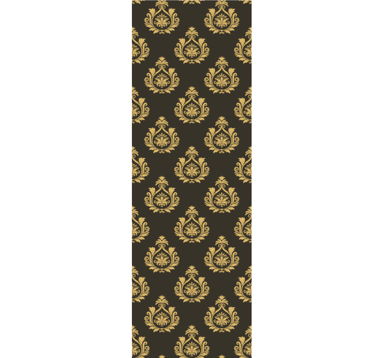 Ornate Foliage Motif baroque wallpaper - TenStickers