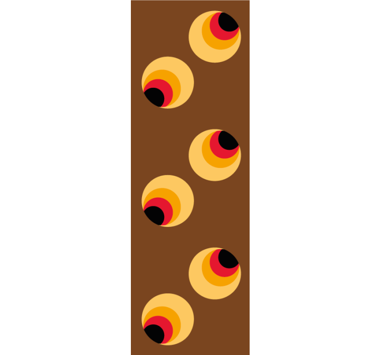 Retro Geometric Orbs wallpaper geometric - TenStickers