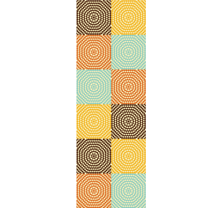Geometric Spiral Squares wallpaper geometric - TenStickers