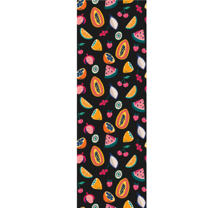 Fruity Patterns kitchen wallpaper - TenStickers