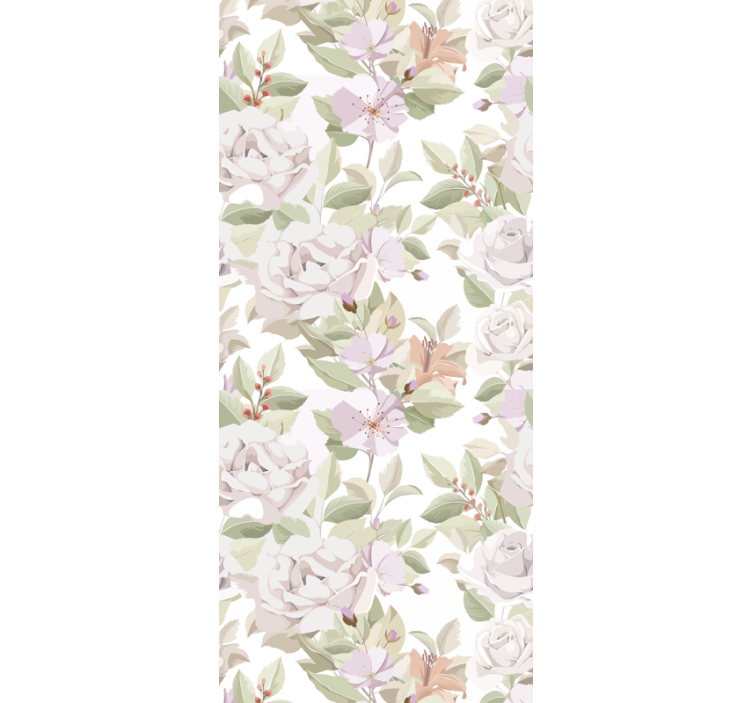 Floral Blossom Ensemble flowers wallpaper - TenStickers