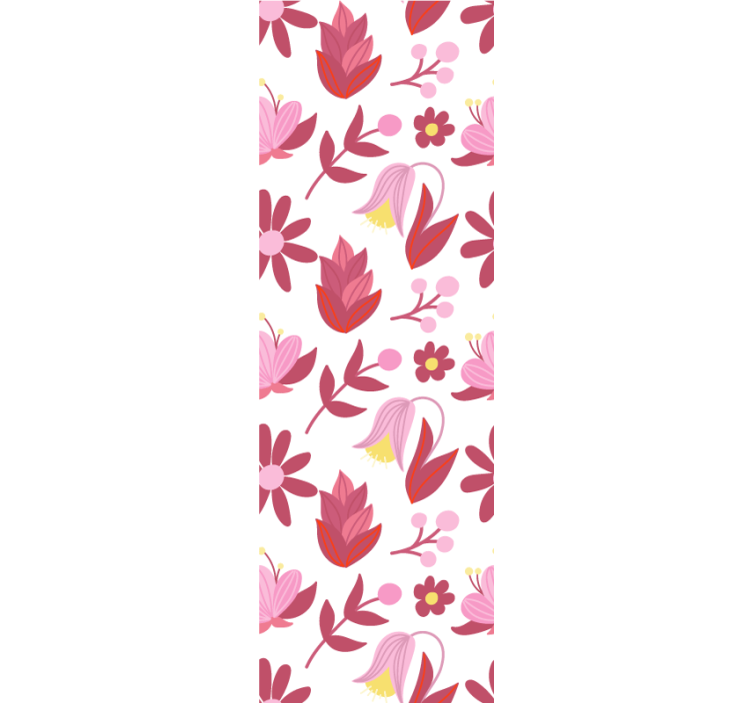 Pink bouquet arrangement floral wallpaper - TenStickers