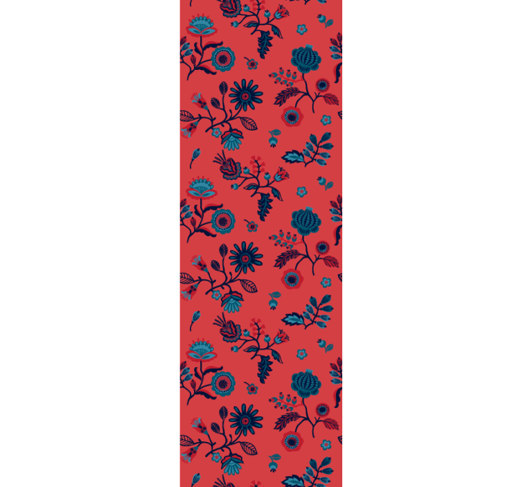 Floral Pattern Overlay floral wallpaper - TenStickers