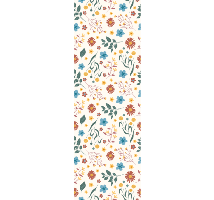 Botanical Flourish flowers wallpaper - TenStickers