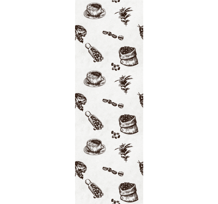 Caffeine Motifs art wallpaper - TenStickers